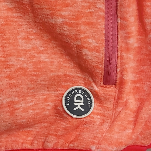 Little Donkey Andy Women's S Lightweight Hooded Softshell Jacket Orange Heather - Picture 9 of 11